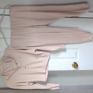 PINK cropped leisure set